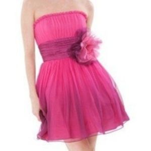 Betsey Johnson ombre pink mini party dress